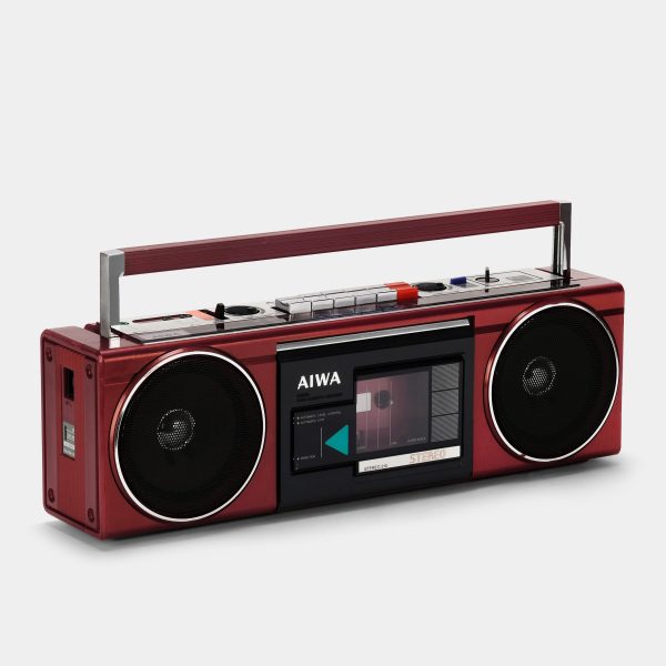 Aiwa Stereo 210 CS-210U AM FM Red Boombox Cassette Recorder and Player Supply