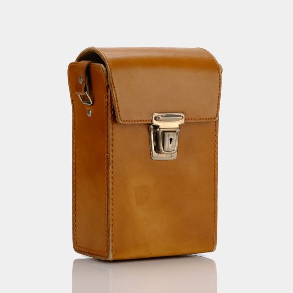 Vegan Leather Folding Camera Case With Buckle Closure on Sale