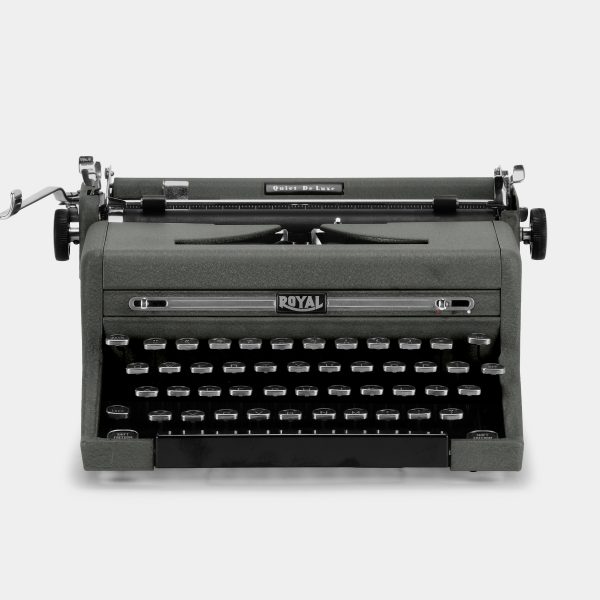 Royal Quiet De Luxe Grey Manual Typewriter and Case Discount - Image 3