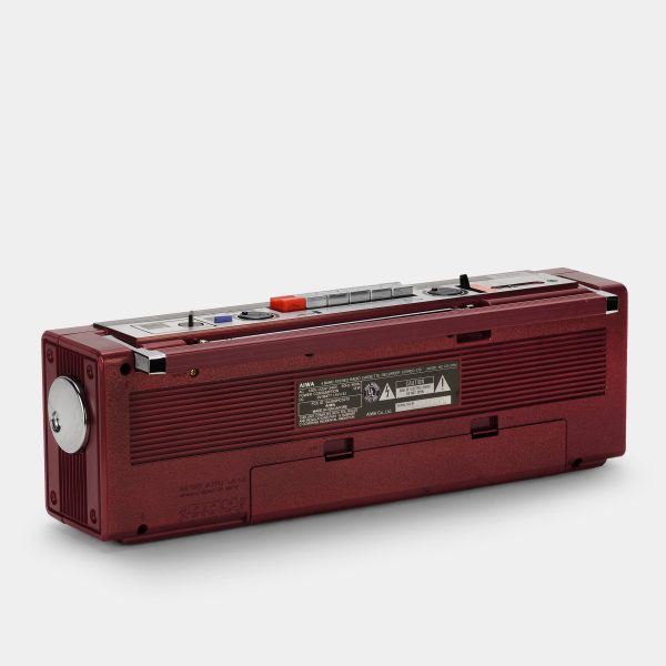 Aiwa Stereo 210 CS-210U AM FM Red Boombox Cassette Recorder and Player Supply - Image 3